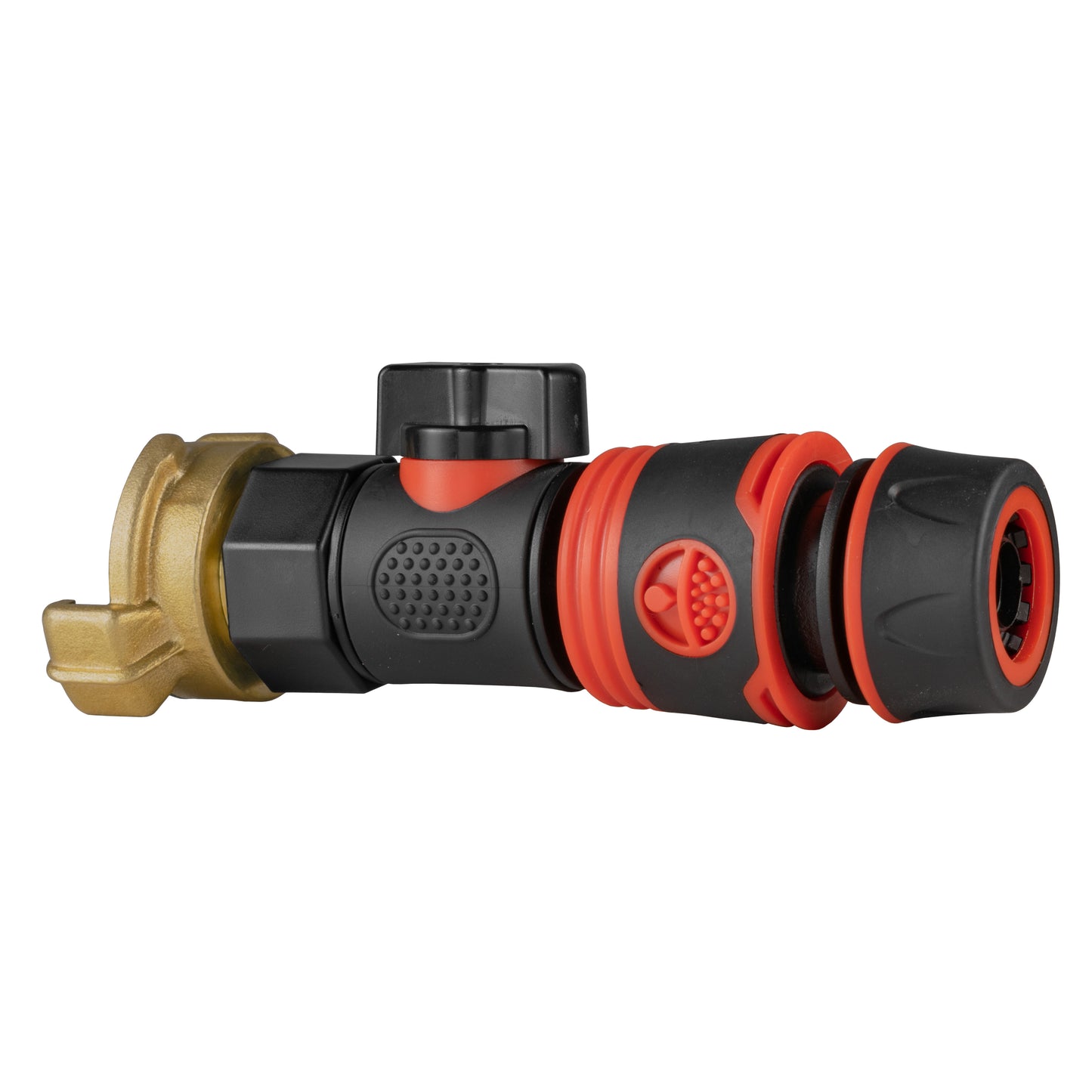 Geka Type Connector with BSPF-Quick Connect Valve & Hose Connector Black Soft