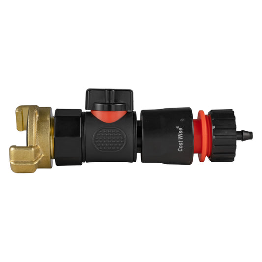 Geka Type Connector with BSPF-Quick Connect Valve & Hose Connector 4mm Barb