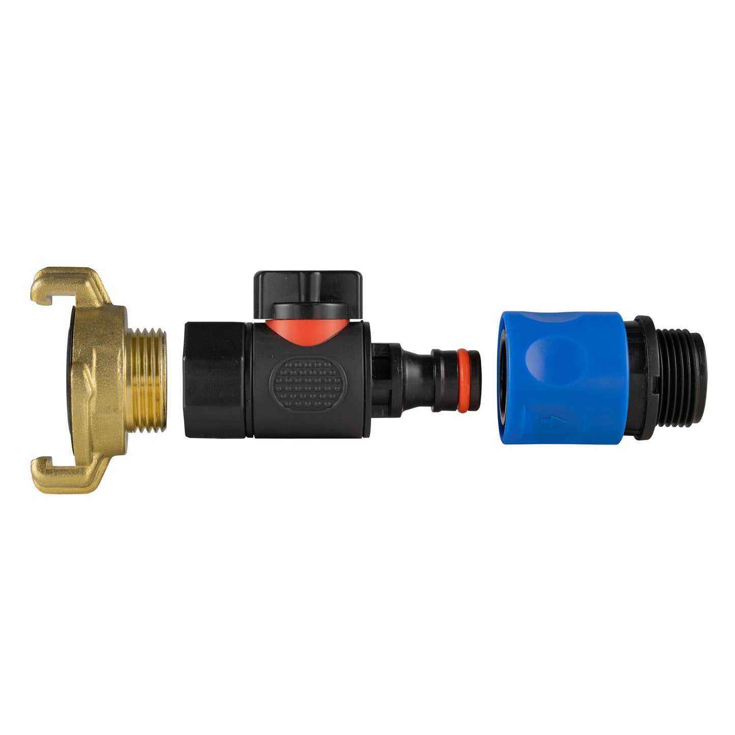 Geka Type Connector with BSPF-Quick Connect Valve & Hose Connector 3/4" BSPM