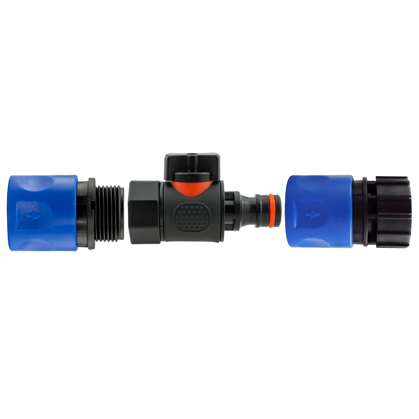 Hose Connector Blue with BSPF- Quick Connect Valve & Hose Connector 3/4" BSPF