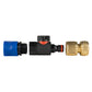 Hose Connector Blue with BSPF- Quick Connect Valve & Hose Connector Brass