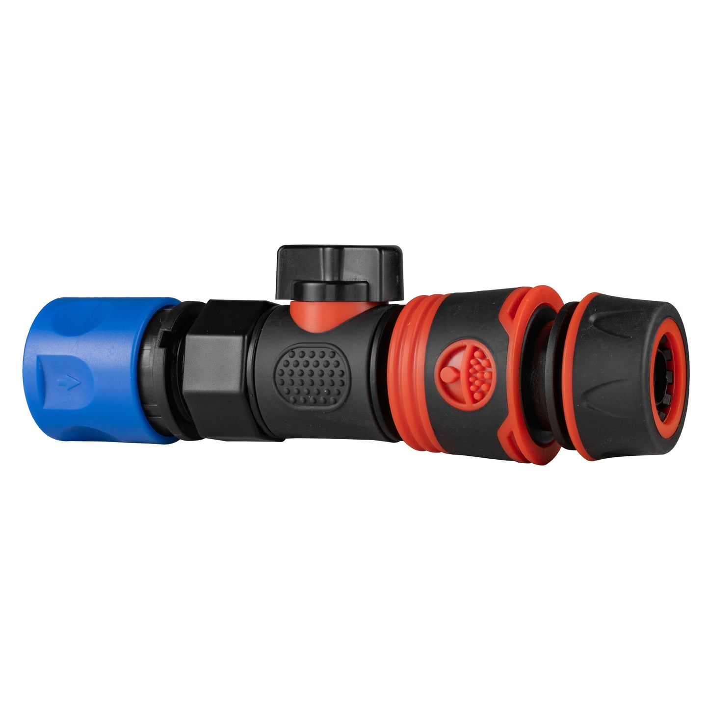 Hose Connector Blue with BSPF- Quick Connect Valve & Hose Connector Black Soft