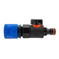 Hose Connector Blue with BSPF Thread- Quick Connect Male Valve