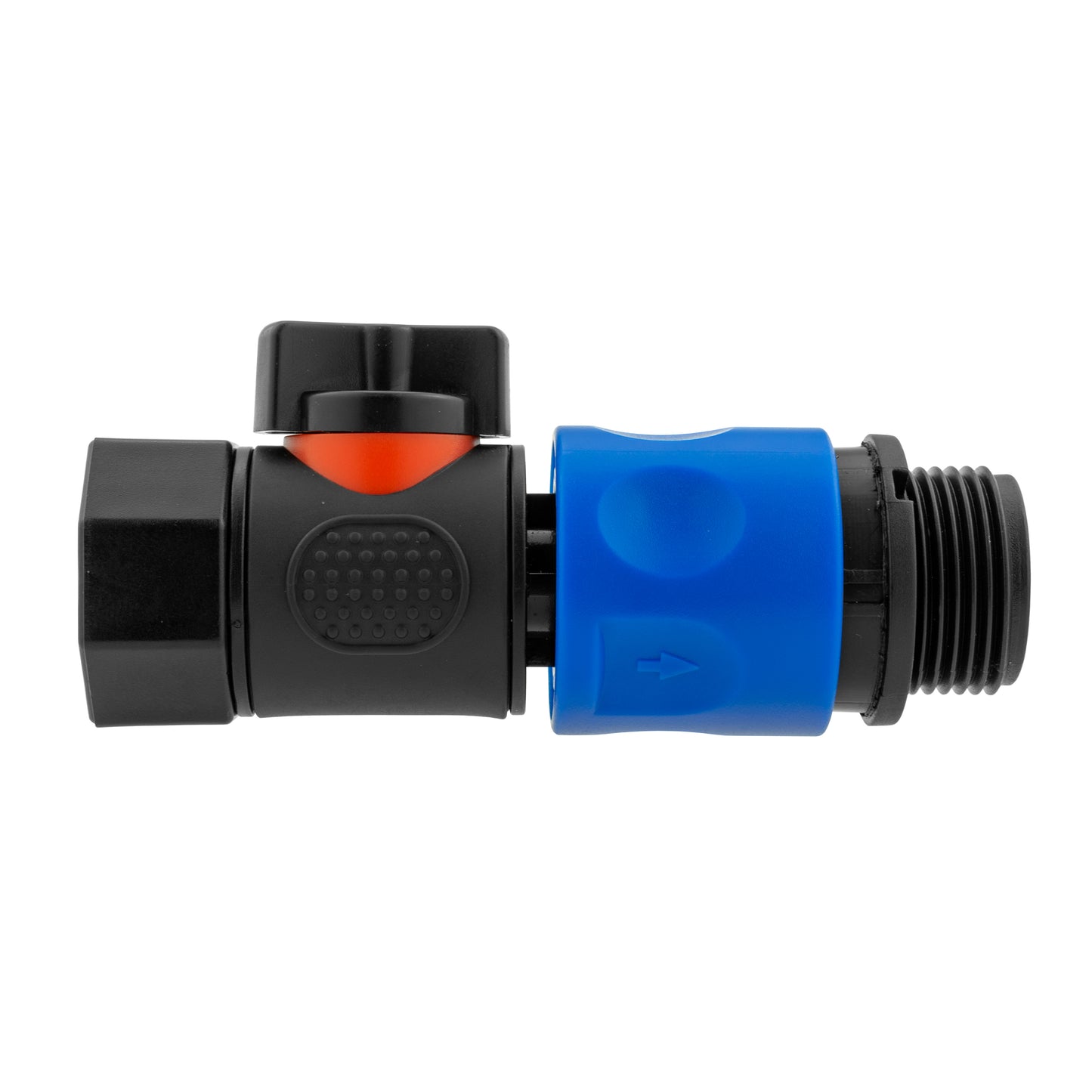 Hose Connector Blue with BSPF Thread- Quick Connect Male Valve