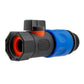 Hose Connector Blue with BSPF Thread- Quick Connect Male Valve