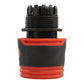 Geka Type Connector with BSPF-Quick Connect Valve & Hose Connector Black Soft