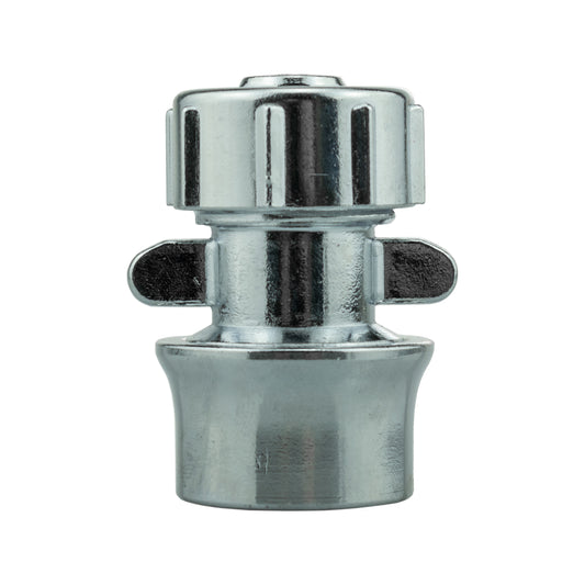 Female Hose Connector ½” Hose Zinc Chrome