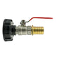 IBC 2” S60X6 Cap with Lever Valve and 25mm Brass Barb