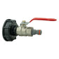 IBC 2” S60X6 Cap with Lever Valve and Male Quick Connector WL