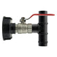 IBC 2” S60X6 Cap with Lever Valve and 19mm Barbed Tee