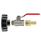 IBC 2” S60X6 Cap with Lever Valve and 13mm Brass Barb