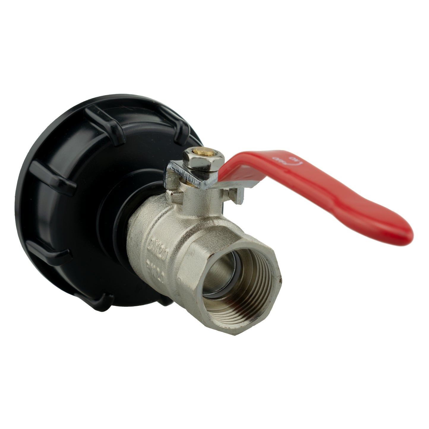 IBC 2” S60X6 Cap with ¾” BSPM-F Lever Valve