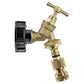 IBC 2” S60X6 Cap with Brass Bib Quick Connect Tap and Hose Connector