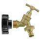 IBC 2” S60X6 Cap with Brass Bib Quick Connect Tap ¾” BSP