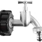 IBC 2” S60X6 Cap with Quick Connect Nickle Plated Bib Tap ½” BSP