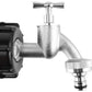 IBC 2” S60X6 Cap with Quick Connect Nickle Plated Bib Tap ½” BSP