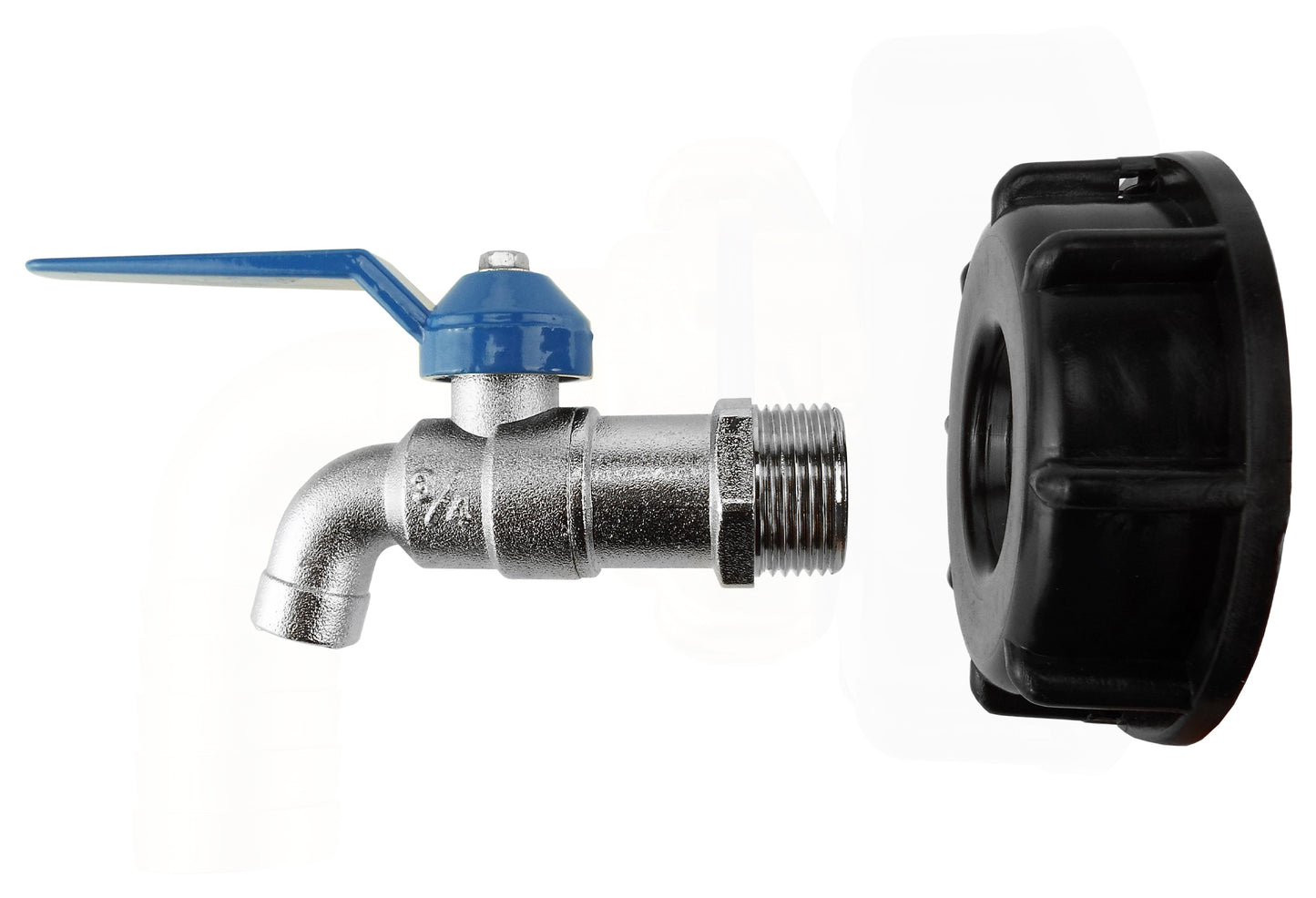 IBC 2” S60X6 Cap with Basic Garden Tap ¾” BSP