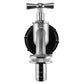 IBC 2” S60X6 Cap with Nickle Plated Bib Tap ¾” Barb