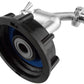 IBC 2” S60X6 Cap with Nickle Plated Bib Tap ½” Barb