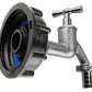 IBC 2” S60X6 Cap with Nickle Plated Bib Tap ½” Barb