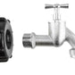 IBC 2” S60X6 Cap with Quick Connect Nickle Plated Bib Tap ½” BSP