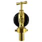 IBC 2” S60X6 Cap with Polished Brass Bib Tap 15mm Barb