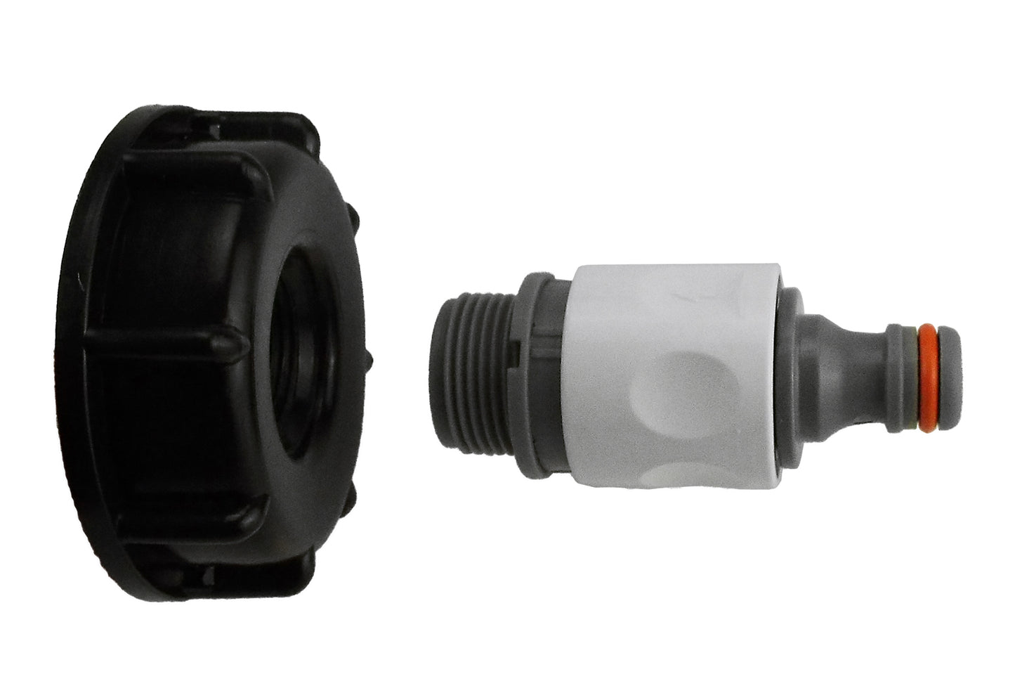 IBC 2” S60X6 Cap with ¾” BSP Threaded Hose Connector and Double Male WL