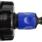 IBC 2” S60X6 Cap with ¾” BSP Threaded Hose Connector Blue and Double Male