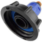 IBC 2” S60X6 Cap with ¾” BSP Threaded Hose Connector Blue and Double Male