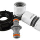 IBC 2” S60X6 Cap with Threaded Hose Fitting, Double Male and Hose Connector WL