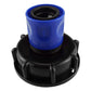 IBC 2” S60X6 Cap with ¾” BSP Threaded Hose Connector Blue