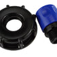 IBC 2” S60X6 Cap with ¾” BSP Threaded Hose Connector Blue