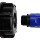 IBC 2” S60X6 Cap with ¾” BSP Threaded Hose Connector Blue