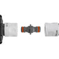 IBC 2” S60X6 Cap with Threaded Hose Fitting, Double Male and Hose Connector WL