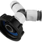 IBC 2” S60X6 Cap with ¾” BSP Threaded Hose Connector, Three Way and Hose Connectors