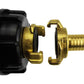 IBC 2” S60X6 Cap with Geka Type Fittings 19mm Barb