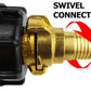 IBC 2” S60X6 Cap with Geka Type Fittings 25mm Swivel Barb