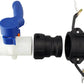 IBC 2” S60X6 Valve with IBC S60X6 - 2” Camlock Fitting and 2” BSP Type D Camlock