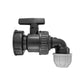 IBC 2” S60X6 Cap with Large Plastic Valve and MDPE Elbow 20mm