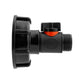 IBC 2” S60X6 Cap with In-Line BSPM Threaded Valve