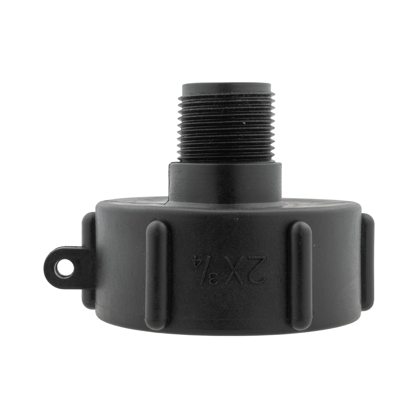 IBC 2” S60X6 Cap with BSPF Thread-Quick Connect Male Valve and Hose Connector 4mm Barb