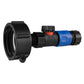 IBC 2” S60X6 Cap with BSPF Thread-Quick Connect Male Valve and Hose Connector 3/4" BSPF