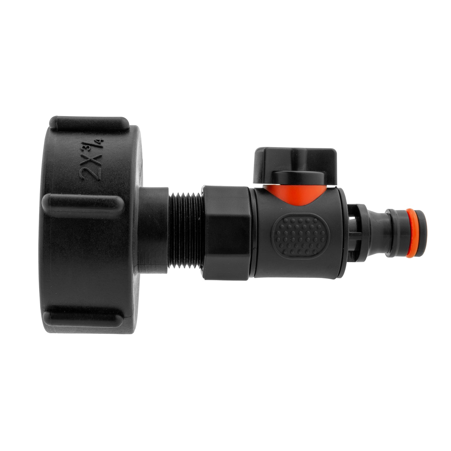 IBC 2” S60X6 Cap with BSPF Thread-Quick Connect Male Valve