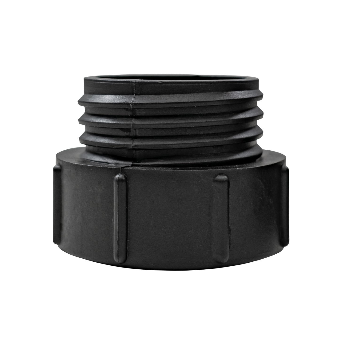 IBC 2” BSPF – S60X6 Cap with S60X6 – ½” BSPF Cap and Brass Bib Tap 1/2” Barb