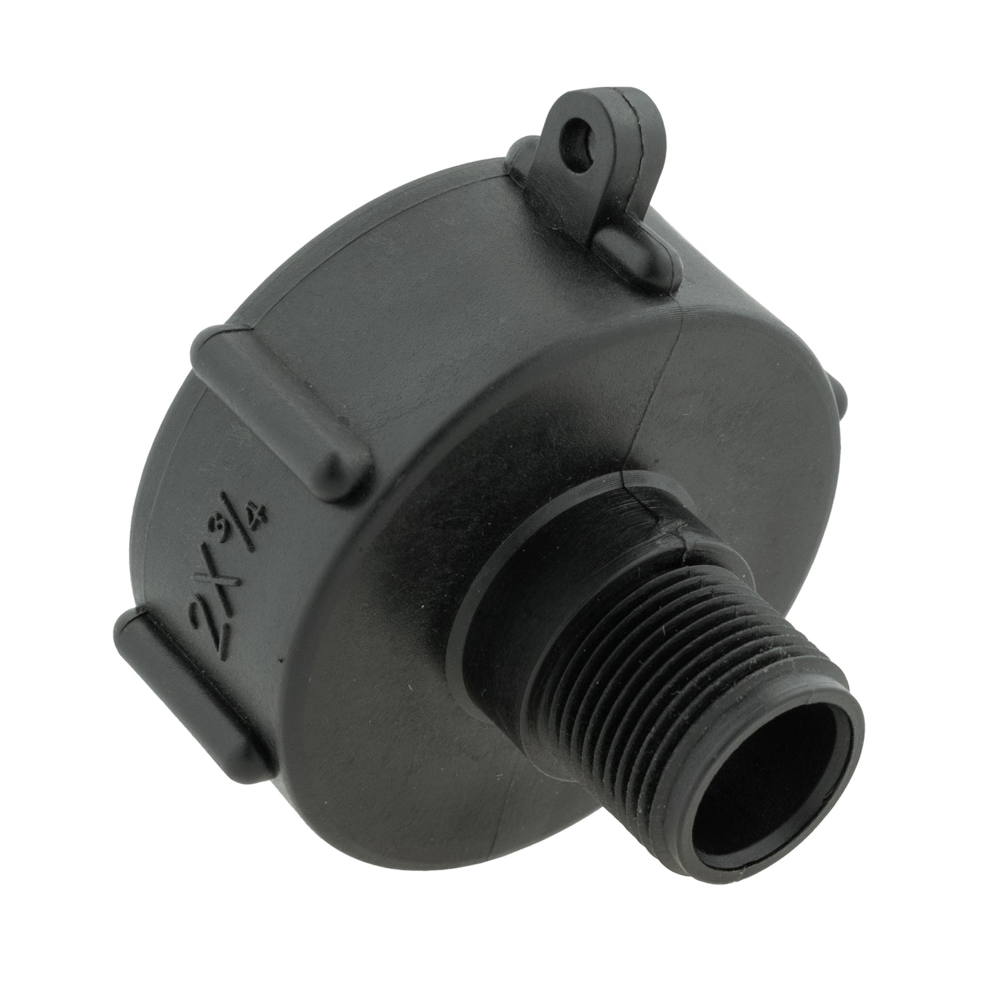 IBC 2” S60X6 Cap with BSPF Thread-Quick Connect Male Valve and Hose Connector Zinc