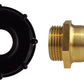 IBC 2” S60X6 Cap with 25mm Brass Barb