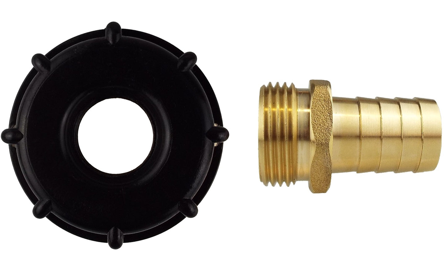 IBC 2” S60X6 Cap with 25mm Brass Barb