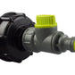 IBC 2” S60X6 Cap with ¾” BSP – Click Lock Valve Lime