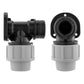 Wall Flange Kit 20mm MDPE - Bib Valve with Snap On Male