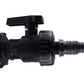 IBC 2” S60X6 Cap with Large Plastic Valve and Pond Connector 13/20/25mm Barb